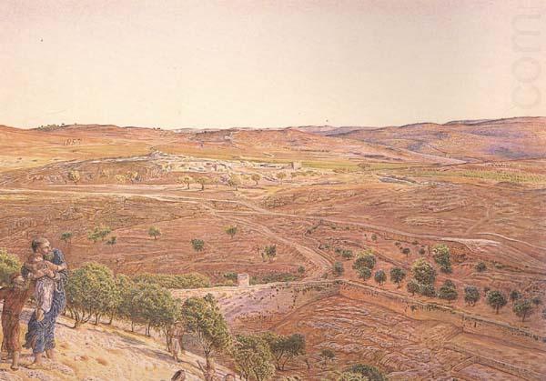 william holman hunt,o.m.,r.w.s The Plain of Rephaim from Mount Zion (mk46) china oil painting image